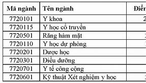 Nam Cần Thơ Y Khoa Điểm Chuẩn